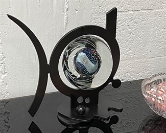 Signed Glass Sculpture