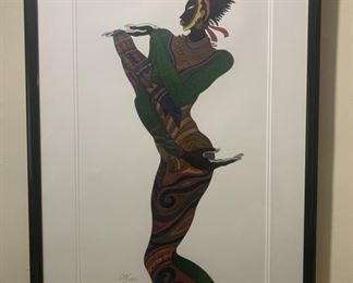 Signed Charles Bibbs 'Ebony Series 6'