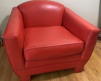 Red Leather Chair 