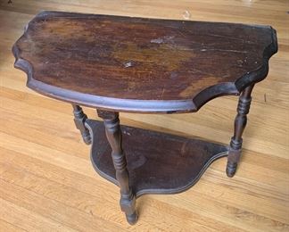 Carved Wooden Side Table