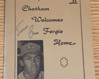 Signed Ferguson Jenkins 'Welcome Home'