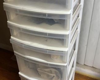 Plastic Tote w Contents