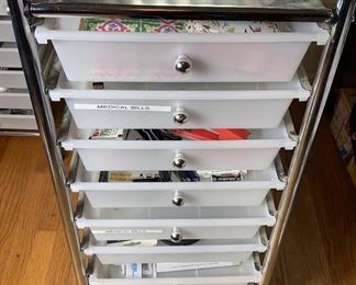 Storage Rack w Contents