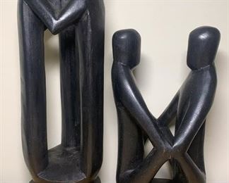Carved African Wooden Figures
