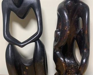 Carved African Wooden Figures