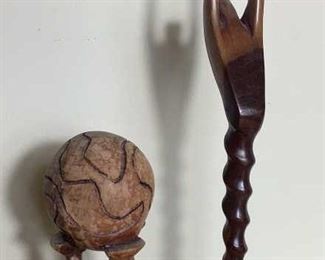 Carved Wooden African Figures