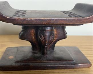 Carved Kenya Decorative Stool
