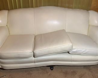 White Leather Couch