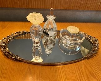 Dresser Tray, Perfume Bottles