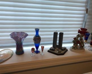 Colored Glass Vases