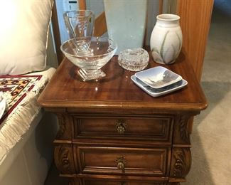 Pottery Vases, Waterford, 3 Drawer Accent Table