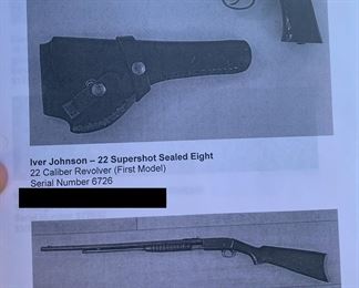 Iver Johnson, 22 Supershot , Remington Model 12 Pump Action