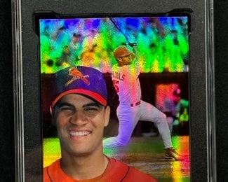 2001 eTOPPS ALBERT PUJOLS REFRACTOR RC MINT AND RARE 