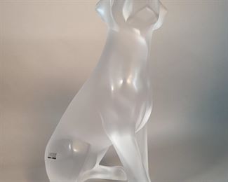 Lalique Dog - Approx: 14 Inches Tall