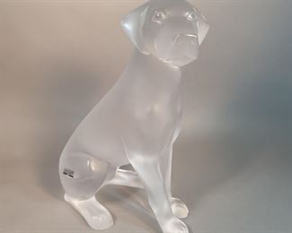 Lalique Dog - Approx: 14 Inches Tall