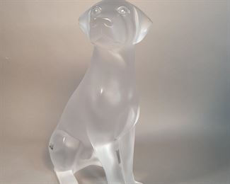 Lalique Dog - Approx: 14 Inches Tall