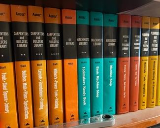 Set of Audel Books For Carpenter, Masons, Machinists, and Plumbing