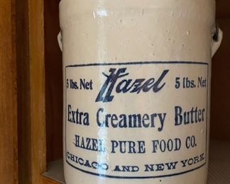 Red Wings Stoneware Crock - Hazel Creamery Butter