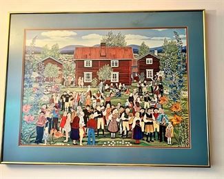 Framed and Matted Stina Sunesson Print