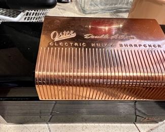 1950's Copper & Black Oster Electric Knife Sharpener