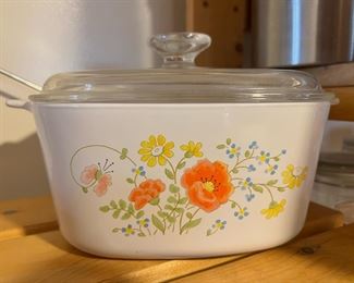 3 Quart - Wildflower Corning Ware Casserole Dish with Lid