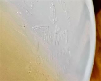 Anchor Hocking Fire King "Royal Blue" Milk Glass Casserole Dish