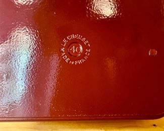 Le Creuset Red Enamel #40 Cast Iron Roast Pan