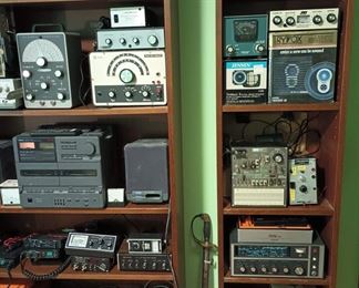 Yamaha YST-C10 AM/FM Radion/Cassette Deck, Knight KG-653 Sine Wave Audio Generator, Heathkit IG-102 RF Signal Generator For Ham Radio,Revell 39 Chevy Street Rod 1/24 Model Kit,Heathkit Power Watt Meter