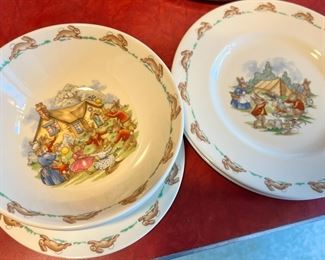 Bunnykins - 2 Camping Plates and Bowl