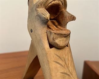 Wood Carved Gnome Nutcracker