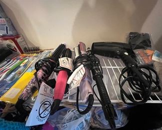 Hair dryer, curling irons
