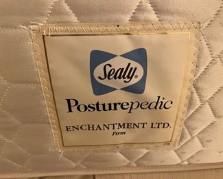 Sealy Posturepedic mattress on the King size bed
