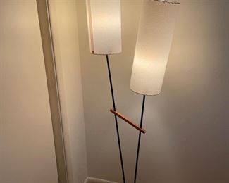 PRESALE ITEM- All sales are final- Mid Century floor lamp n wood and paper from 1950's  $395 plus sales tax