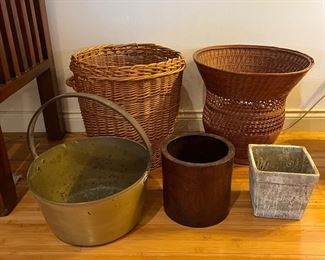 Antique Baskets and Pots