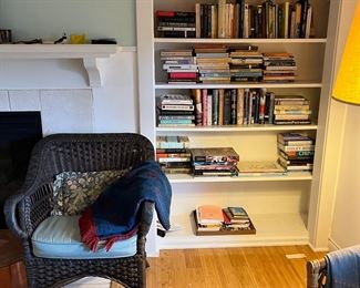 Vintage Rattan Chair + Books