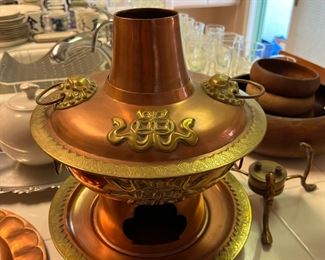 Antique Copper Tea Kettle and Teapot sets