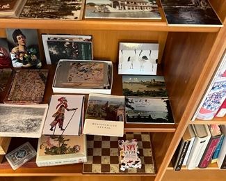 Lots of Postcards and Prints + Board Games and Card Games