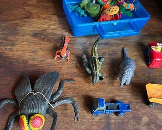 Vintage Toys, hotwheels, and figurines