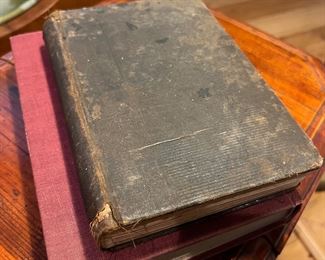 Antique Books + Letter from the 1800s