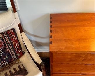 Thos. Moser Vita 6-drawer Dresser + Antique Asian Chairs