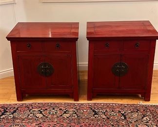 19th Century Ningbo Antique Side Chests w/ Certificate of Authenticity