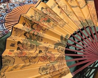 Antique Hand Painted Chinese Fan