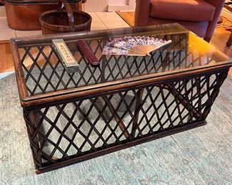 Vintage Rattan Coffee Table