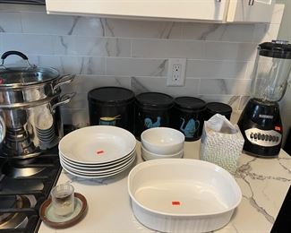 Kitchen stuffed with Pits Pans Dishes