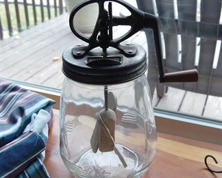 Glass Butter Churn