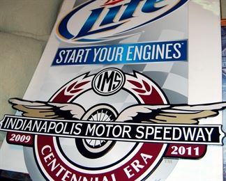 Indy 500 Tin Miller Sign