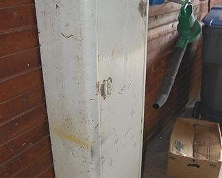 Old Metal Garage Cabinet