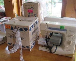 New Home machine, Bulk lace