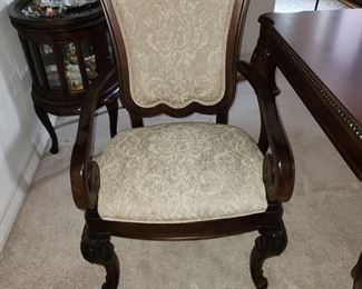 1 of 2 Arm Chairs to Dining Table