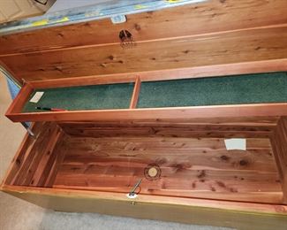 Inside Cedar Chest Trunk 